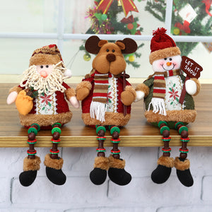 Santa Snowman Reindeer Doll Christmas Decoration Tree Hanging Ornament Gift