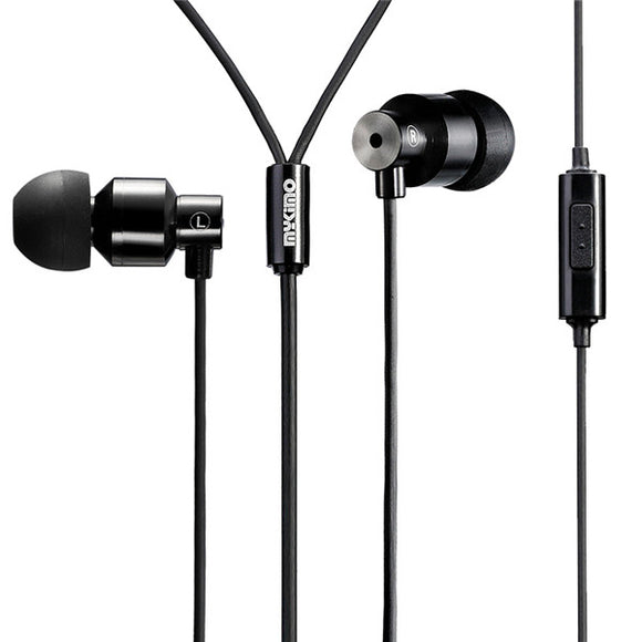 MYKIMO MK200 3.5mm Metal In-ear Wired Control Headphone Earphone With Mic