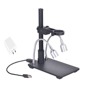 HAYEAR Portable Aluminum Alloy Arm USB Microscope Stand Holder Bracket