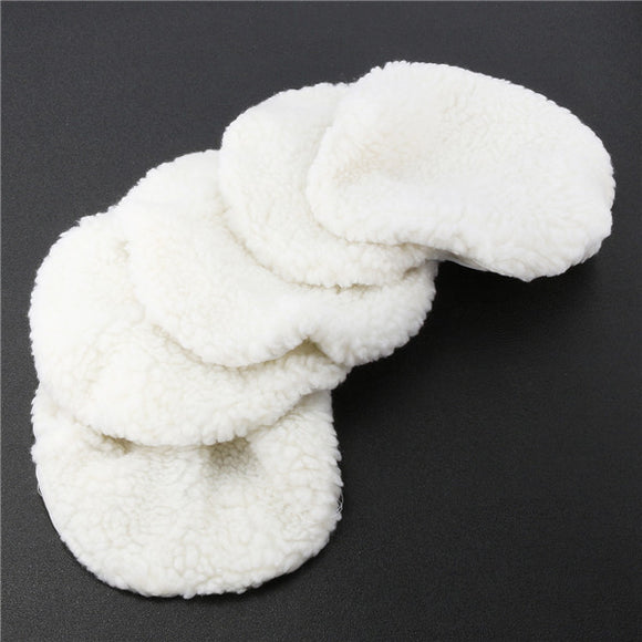 5pcs 210mm Polisher Buffer Pads Set Soft Wool Bonnet Pad With Loop for Polishing Buffing