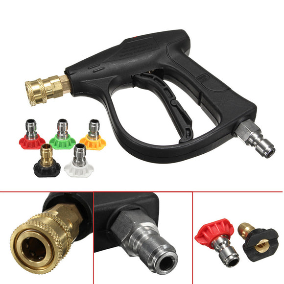 3000PSI High Pressure Water Gun Adapter With 5pcs Nozzles for High Pressure Water Cleaner