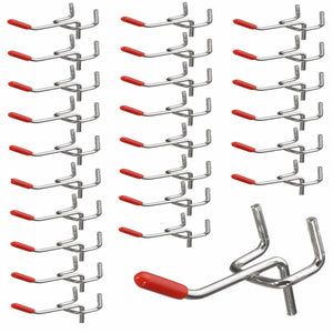 25Pcs 50mm Length Pegboard Hooks Board Slat Wall Retail Display Shop Peg Home Hook