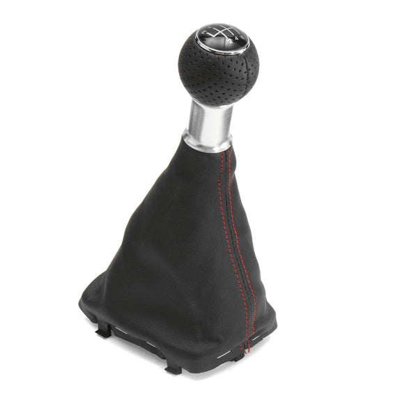 6 Speed Shifter Gear Shift Knob Gaitor Boot Red Line For Audi A3 S3 2001-2003