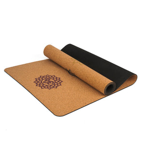 Seven Chakra Cork Natural Rubber Yoga Pad TPE Bottom Antiskid and Sweat Absorption Yoga Mats