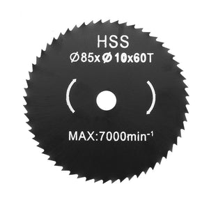 Drillpro 85x10mm 60 Teeth Circular Saw Blade Woodworking Cutting Disc