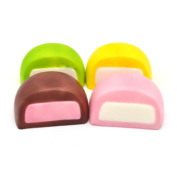 Squishy Milk Chocolate Cake Bread Random Color Collection Toy Gift Decor 8*4cm