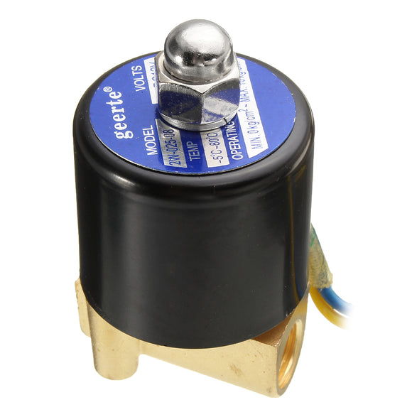 DC12V 1/4inch Electric Solenoid Valve for Air Water Oil