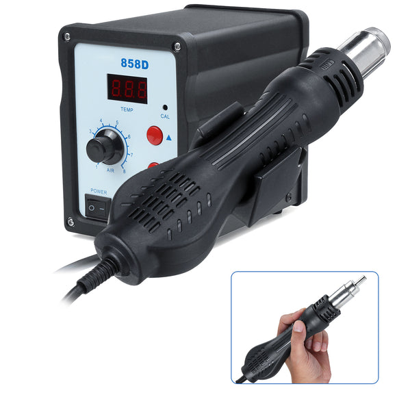 858D 700W LED Digital Hot Air Soldering Station Iron Hot Air G un Brushless Fan Welding Machine