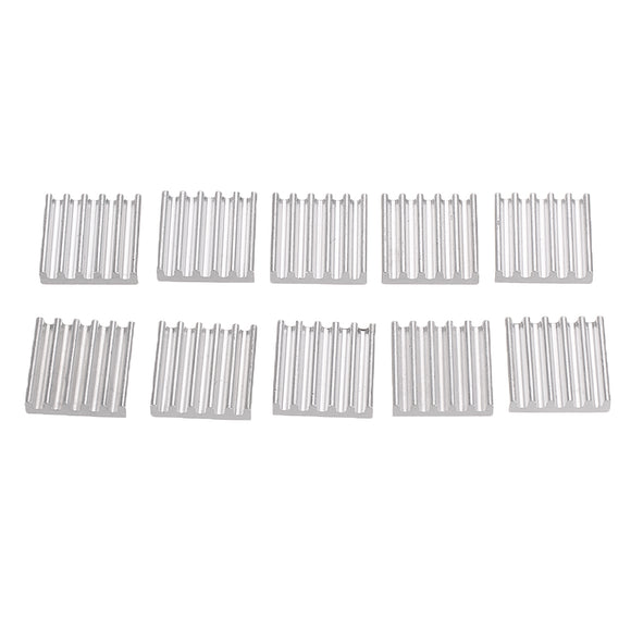 100Pcs 13*13mm Aluminum Heat Sink CPU Radiator Chip for Raspberry Pi