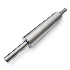 KCASA KC-RP090 Stainless Steel Non-stick Master Fondant Rolling Pin Baking Rough Pizza Pastry Roller