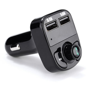 Bluetooth 4.0 Dual Usb Ports Call Hands Free Music Playing Car Charger