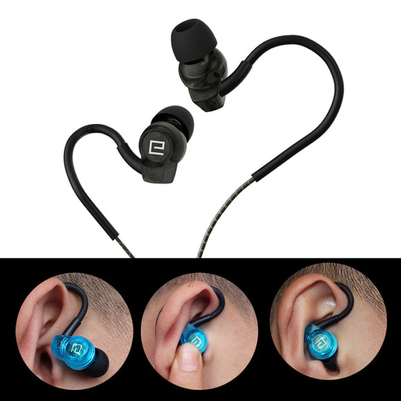 Langsdom SP80A Sport Waterproof Noise Cancelling Wired Control In-Ear Headphone Earphones with Mic