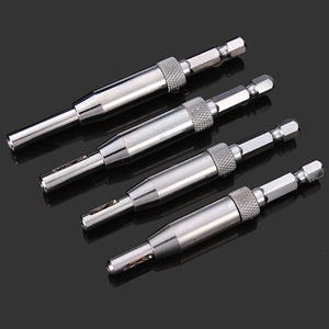 4pcs Professional Doors Self Centering Hinge Hardware Drill Bit Set