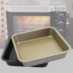 KCASA KC-OP02 8 Inches Stainless Steel Non-stick Square Pizza Cake Mold Bread Cookie Tray Oven Pan