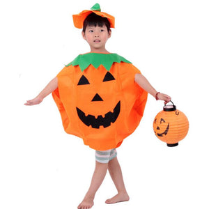 Halloween Makeup Dress Costumes Adult Children Pumpkin Clothes Props Cloak