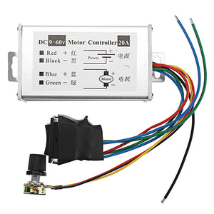 DC 9-60V 20A 1200W High Power Motor Speed Regulator Controller Pulse Width PWM Control Driver Board