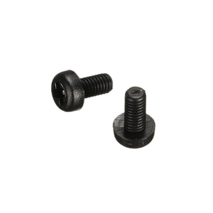 Suleve M4NR1 50pcs M4 Black Nylon Round Phillips Screw Bolts 6/15/20mm