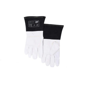 TIG Welding Gloves Sensitive Smooth 30cm (12 ) Goatskin Gloves Leather Cuff CE Certificated High Quality Leather Welding Gloves"
