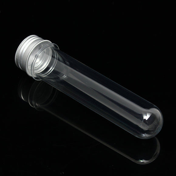 100ml Plastic Lab Round Bottom Test Tube with Metal Screw Cap