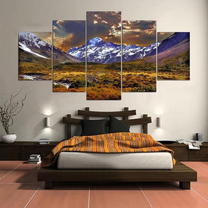 5  Cascade Lateau And Dusk  Canvas Wall Painting Picture Home Decoration Without Frame Including Ins