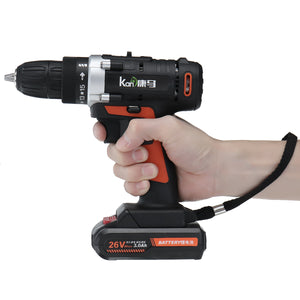 26V Cordless Power Drill Electric Screwdriver Screw Driver With Lithium Battery & Charger