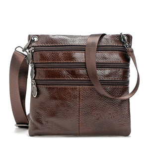 Men Genuine Leather Portable Casual Crossbody Shoulder Bag