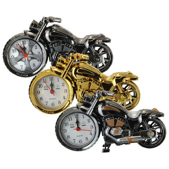 Creative Plastic Motorcycle Motor Bike Quartz Alarm Clock