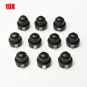 10pcs Flashlight Part Round Push Button Switch For DIY Black