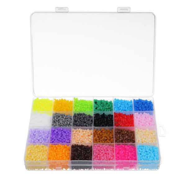 24 Colors 2.6mm DIY Fuse Beads Toys Kids Hama Beads Creative Intelligence Education Puzzles