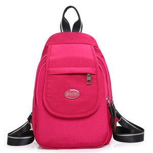 Casual Nylon Lightweight Chest Sling Bag Backpack Daily Shoulder Bags For Women