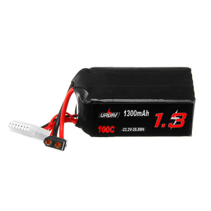 URUAV 22.2V 1300mAh 100C 6S Lipo battery XT60 Plug for FPV RC Racing Drone