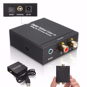 NK-Y2 Digital SPDIF Optical Coax to Analog RCA R/L DTS2.1/5.1 Audio Converter Decoder