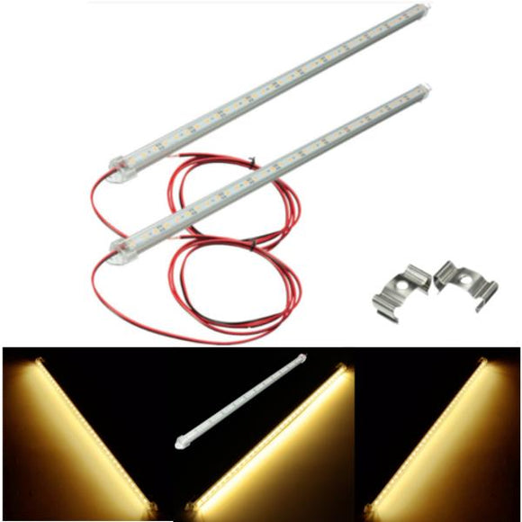 Pair Warm White LED Strip Light Bar 5630 SMD Interior Lamp For Car Van Caravan Boat LWB Fish Tank