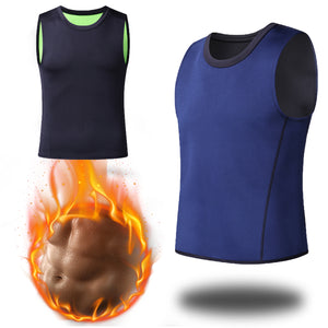 Men Slim Body Shaper Vest Neoprene Sport Sauna Sweat T-Shirt Fat Burning Waist Trainer