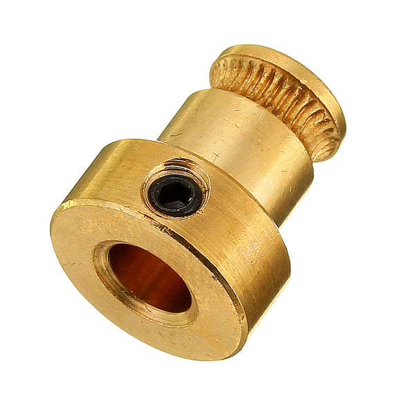 Brass Feeding Wheel 1.75mm Filament Extruder Drive Gear For 3D Printer Extruder Pulley