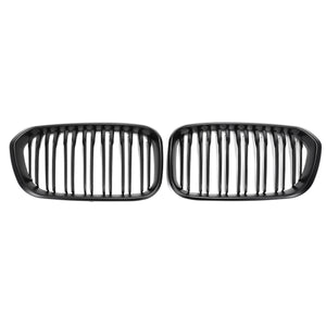 Matte Black Front Kidney Grill Grille For BMW F20 F21 1 Series 15-17