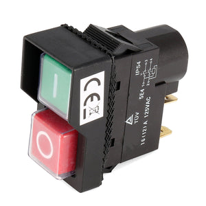 125V IP54 Switch 4 Pin No-Voltage Release Switch Plastic Push Button Switch