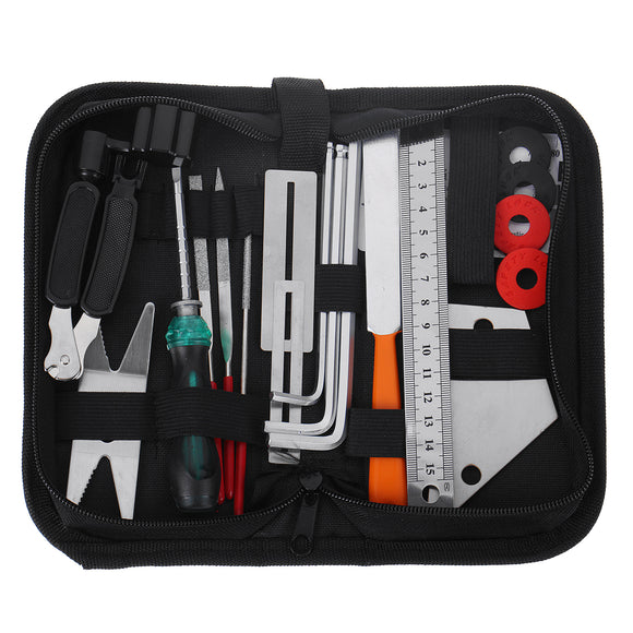 Guitar Repairing Tool Kit Electric Acoustic Guitar Ukulele Repairing Maintenance Cleaning Tool Accessories Kit