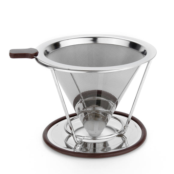 115mm Stainless Steel Coffee Filter with Cup Stand