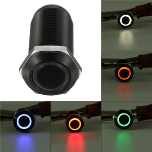 DC 12V 4 Pin 12mm Latching Switch Led Light Metal Push Button Switch