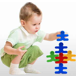 Wooden Creative Cartoon Balance Building Blocks Children's Educational Wooden Blocks Toys Kindergarten Teaching Aids