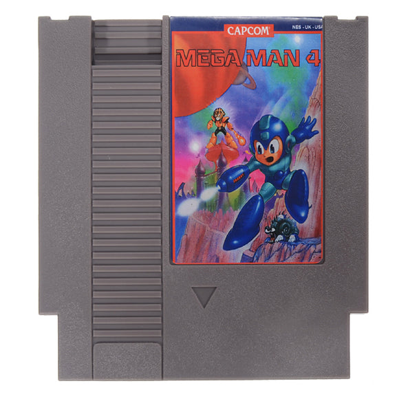 Mega Man 4 72 Pin 8 Bit Game Card Cartridge for NES Nintendo