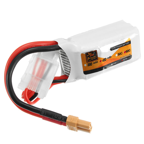 ZOP Power 11.1V 450mAh 35C 3S Lipo Battery XT30 Plug