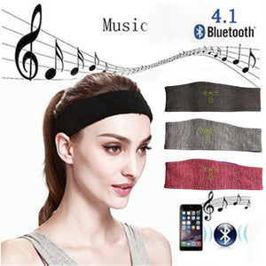 Wireless Bluetooth 4.1 Earbuds Hat Headset Sports Running Headband For Music Mobile Phone