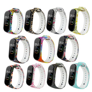 Bakeey Painted Pattern Replacement Silicone Watch Band Strap for Xiaomi Band 4&3 Smart Watch Band