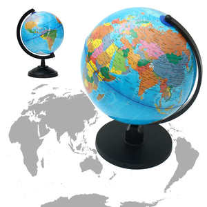 25cm Rotating World Earth Globe Atlas Map Geography Education Xmas Gift