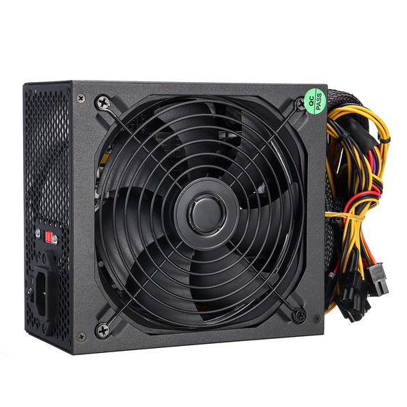 800W Computer Power Supply Module PC 24Pin SATA 6Pin 8Pin LED Fan 140mm