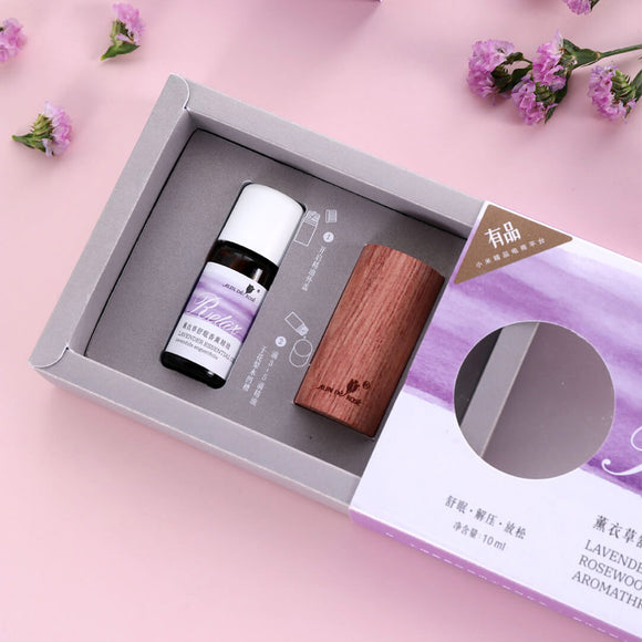 ALIN DE ROSE Natural Bulgarian Lavender Sleeping Essential Oil Aromatherapy Relax with Wood Diffuser for Skin Care Spa Massage from Xiaomi Ecosystem