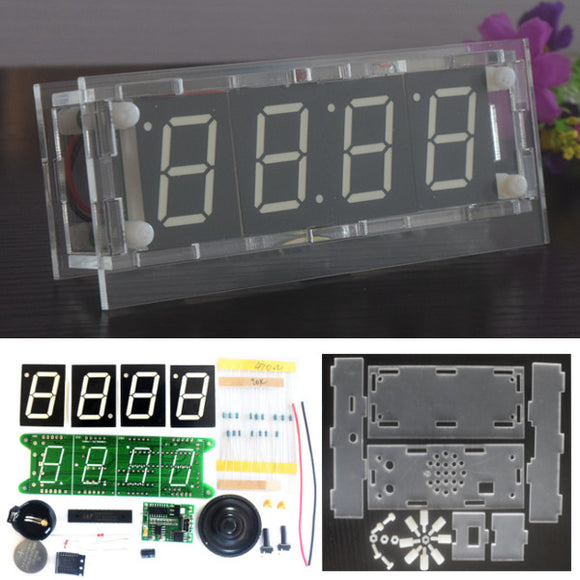 DS3231 Voice Timing Music Light Control DIY Digital Electronic Alarm Clock Kit