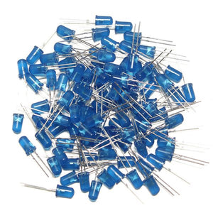 100Pcs 20Ma F5 5MM Ultra Bright Blue LED Diode